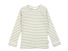 Petit Piao green shadow stribet t-shirt